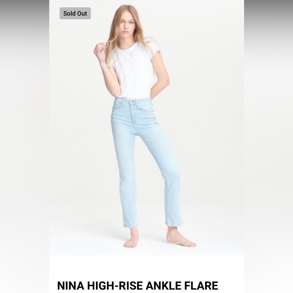 Rag & Bone Nina High Rise Ankle Flare in Sunset size 30